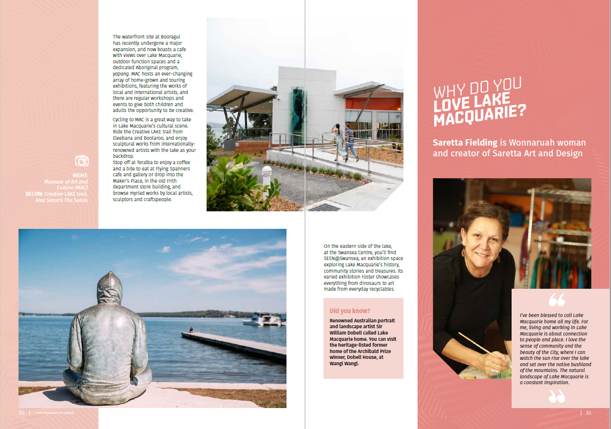 Lake Macquarie Lifestyle Magazine - Saretta Art & Design