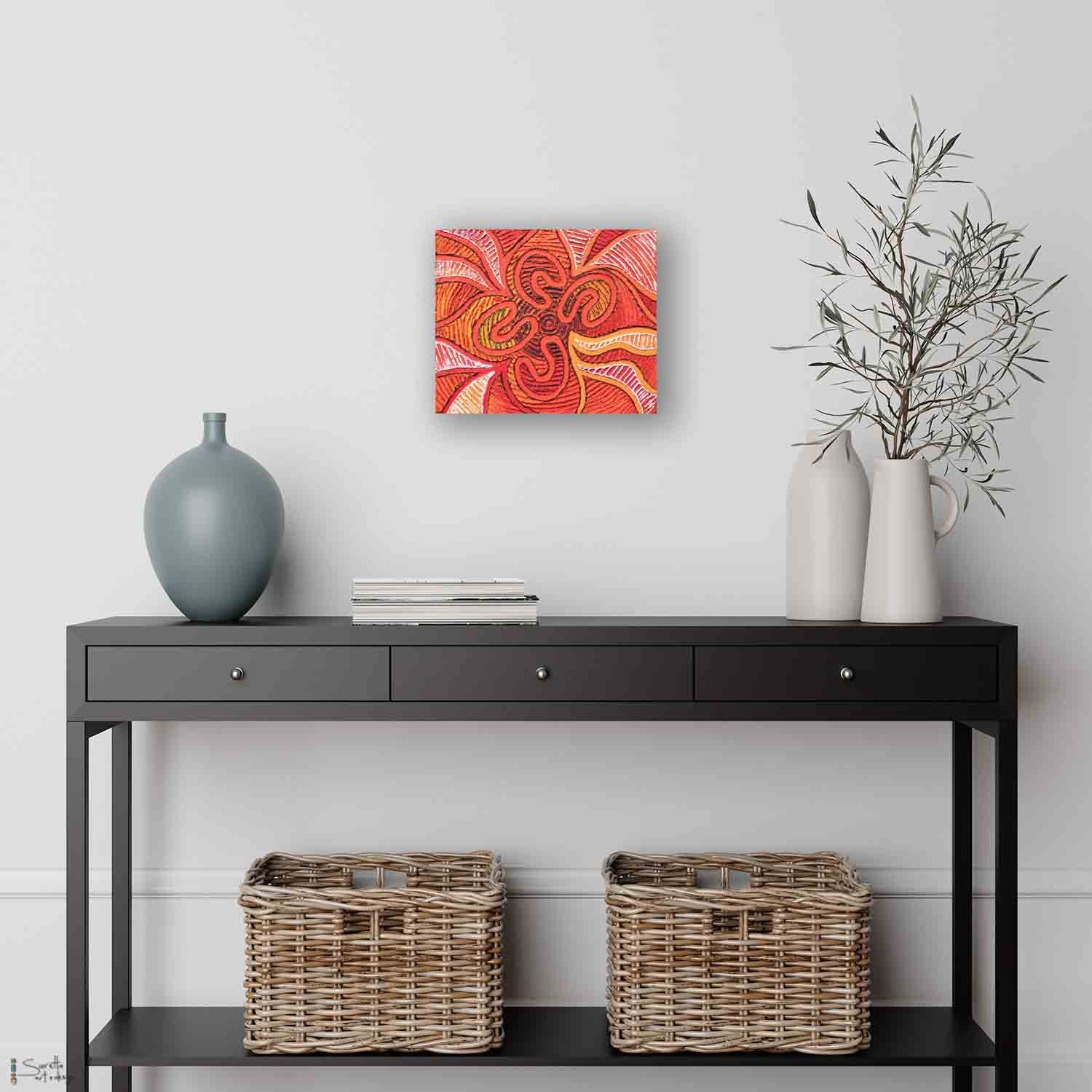 Canvas Print - Blak, Loud and Proud - Keep the fire burning
