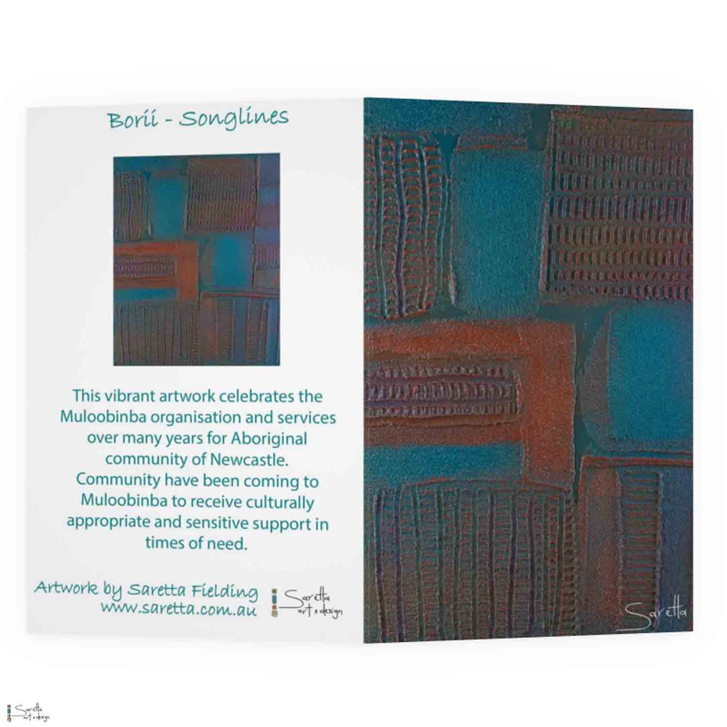 Greeting Card - Muloobinba Borii - Newcastle Songlines