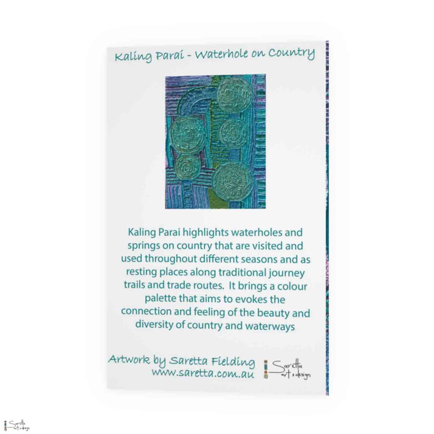 Greeting Card - Kaling Parai – Waterhole on Country