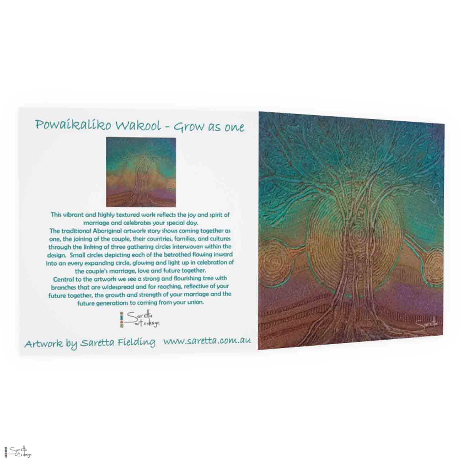 Greeting Card - Powaikaliko Wakool - Grow as one