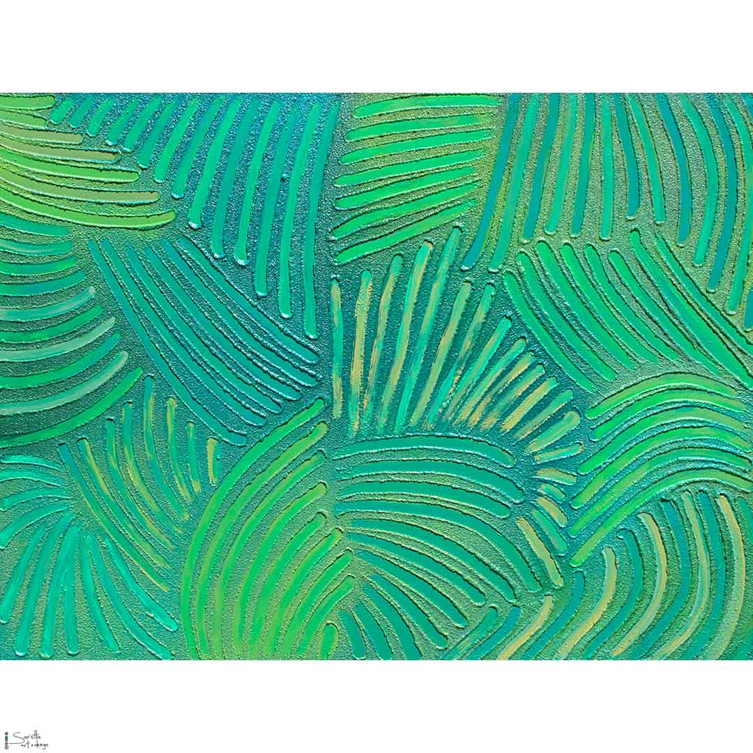 Koyiwon Kurang – Rain Forest (Bush) original artwork by Saretta