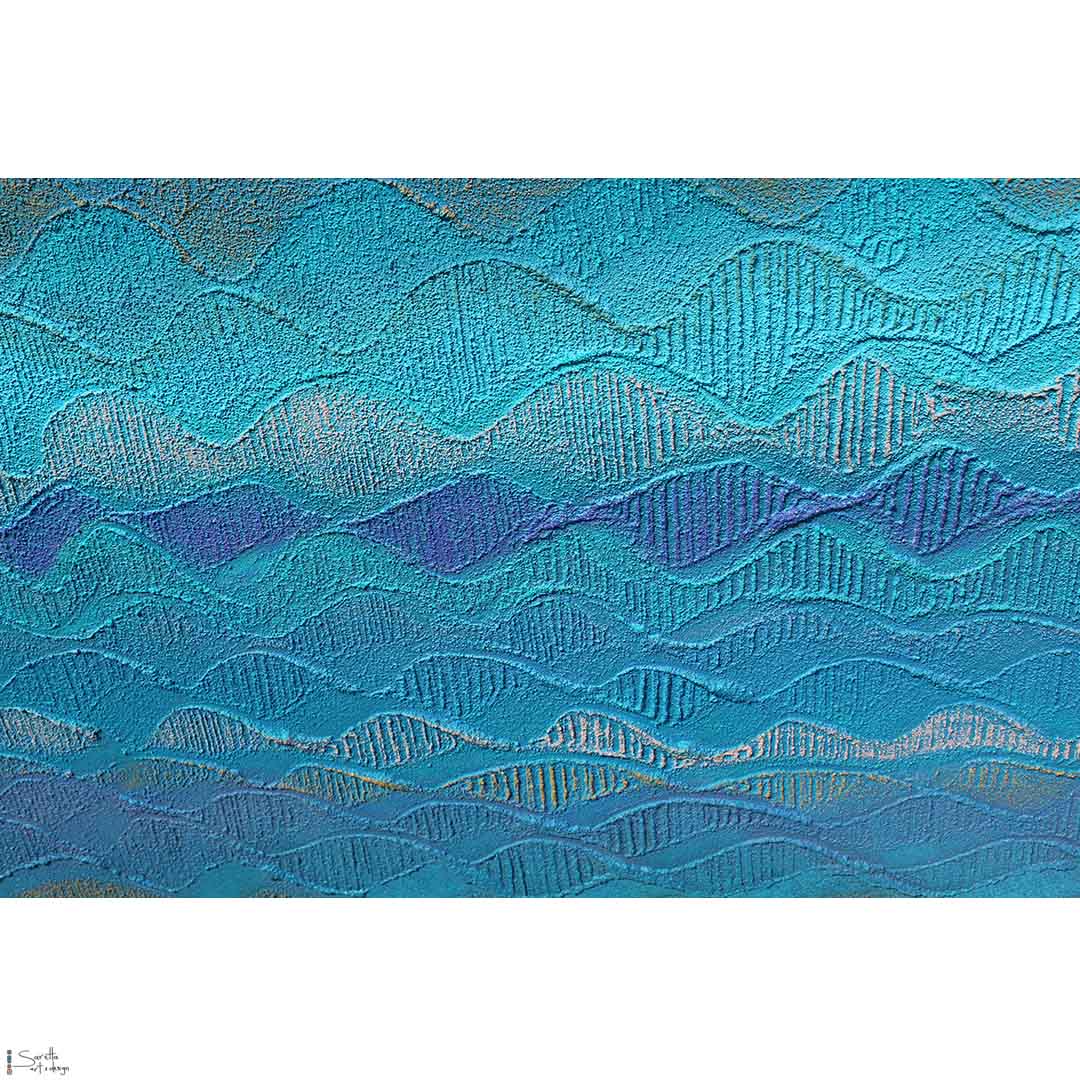 close up of Middens artwork by Saretta