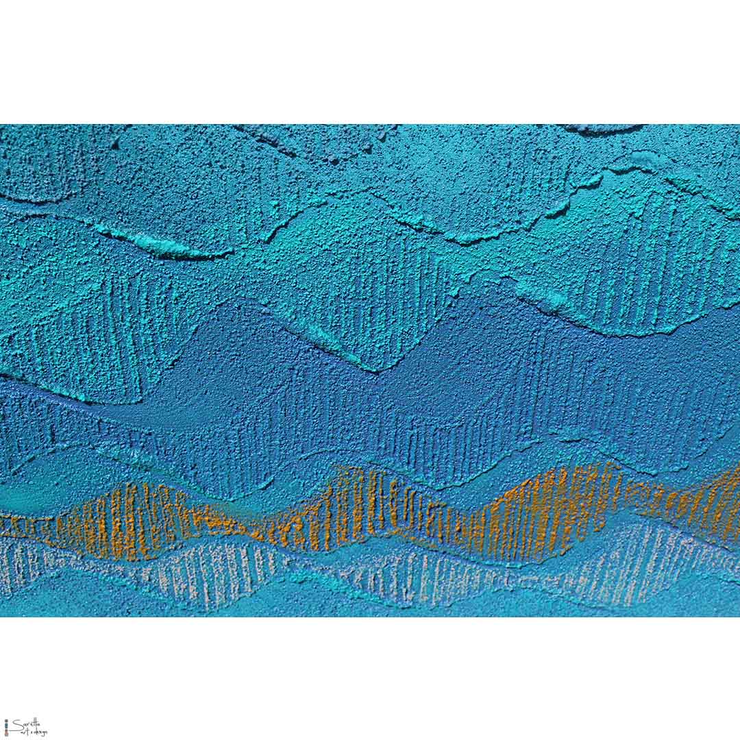 close up of Middens artwork by Saretta