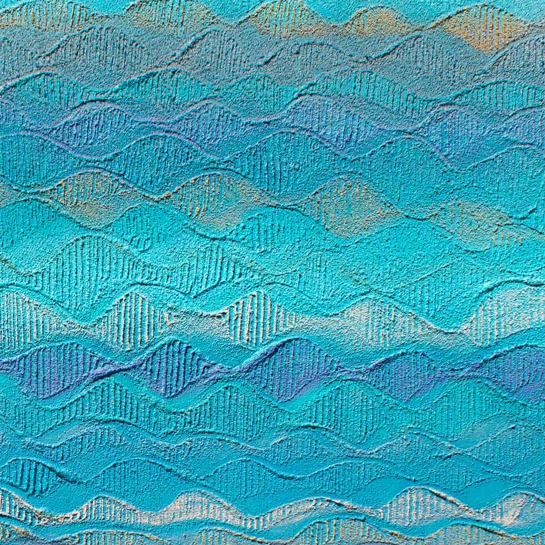 close up of Middens artwork by Saretta