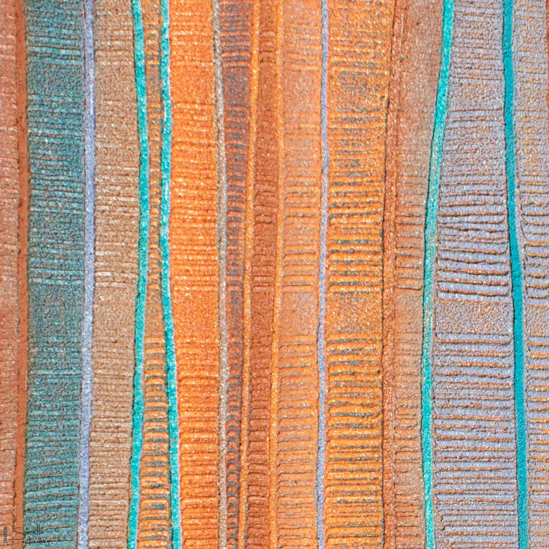 Canvas Print Bantimiti - Message Stick Series 15 - Saretta Art & Design