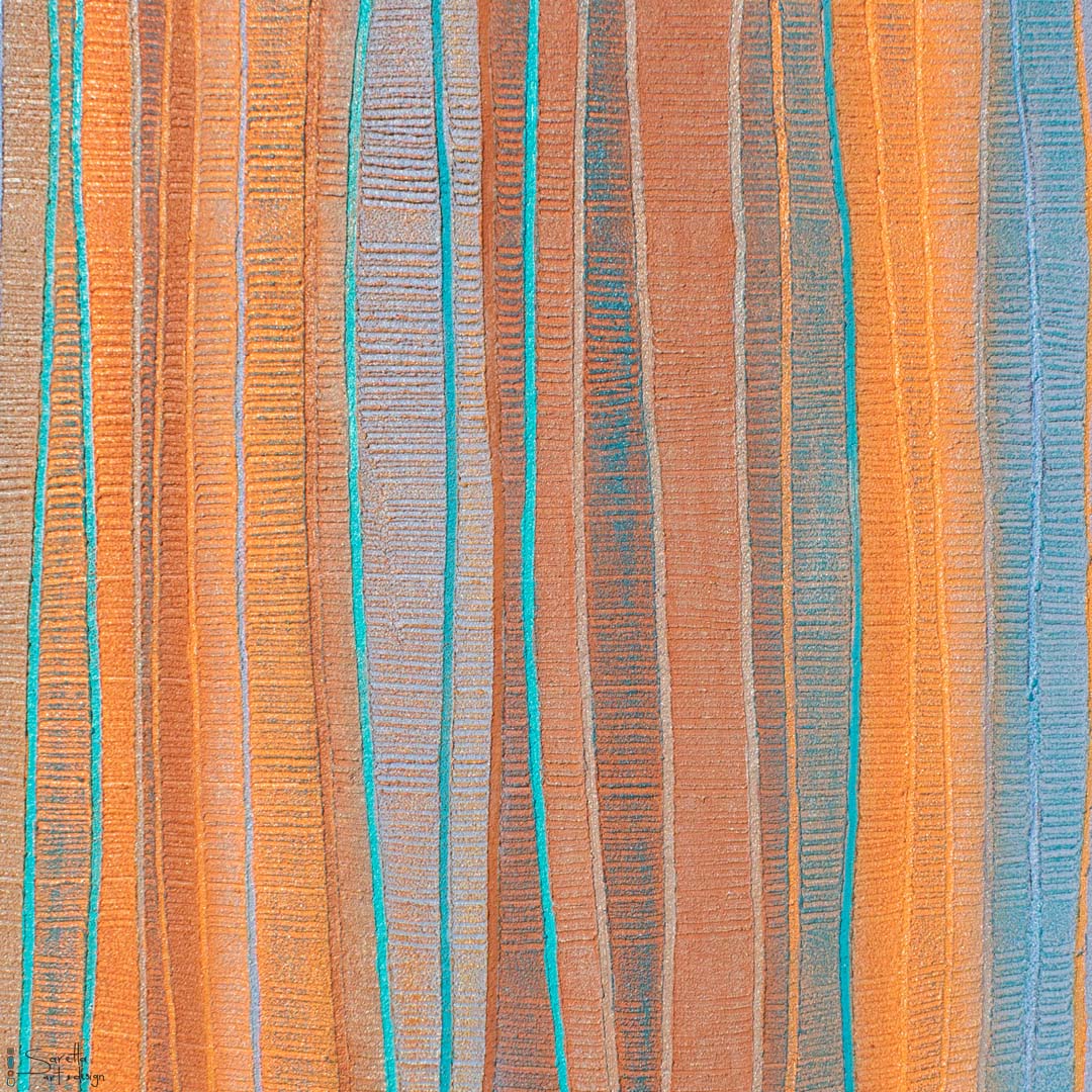 Canvas Print Bantimiti - Message Stick Series 15 - Saretta Art & Design