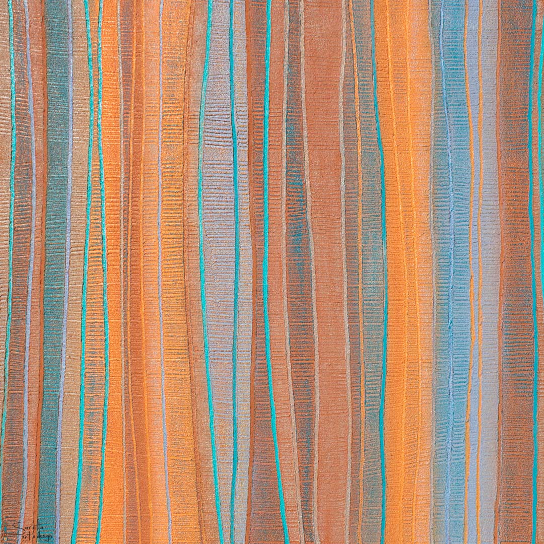 Canvas Print Bantimiti - Message Stick Series 15 - Saretta Art & Design