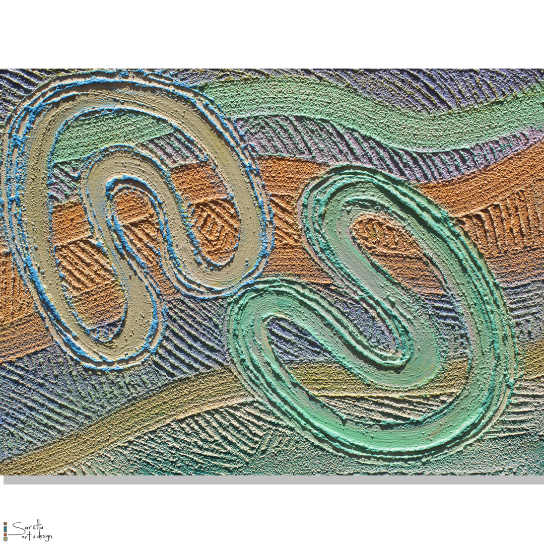 Canvas Print - Ceremony series 2 - Saretta Art & Design