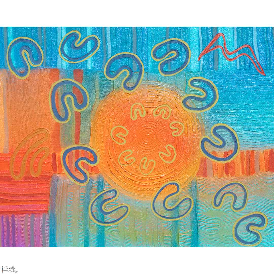 CAMHS Lake Macquarie, Woka Malang – Upward Together - Saretta Art & Design