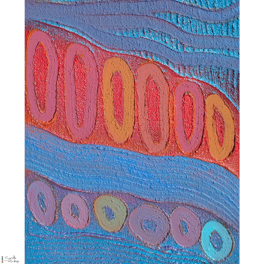 Pantimay – Message series 8 Aboriginal artwork by Saretta