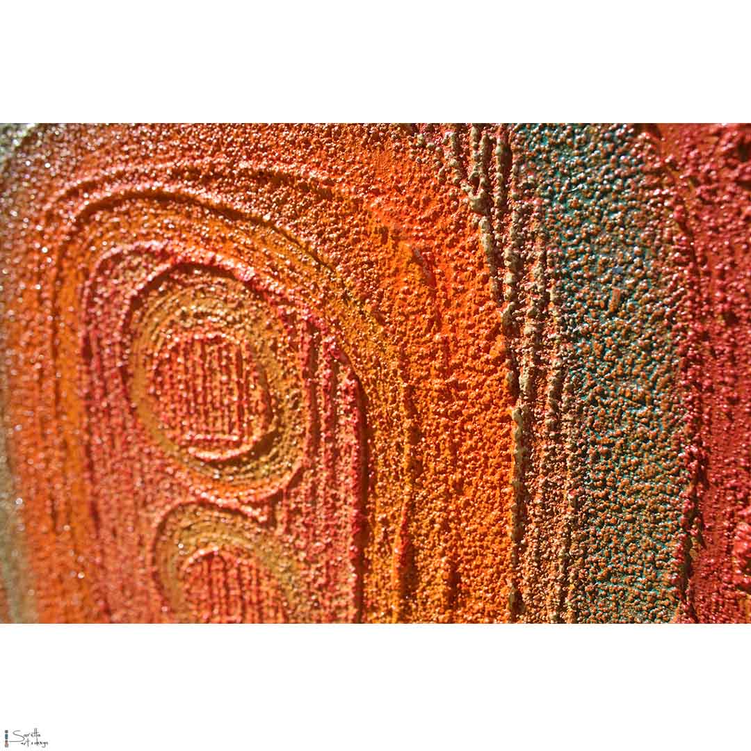 close up of Generations series 18 artwork by Saretta