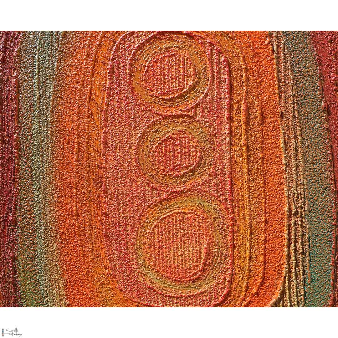 close up of Generations series 18 artwork by Saretta