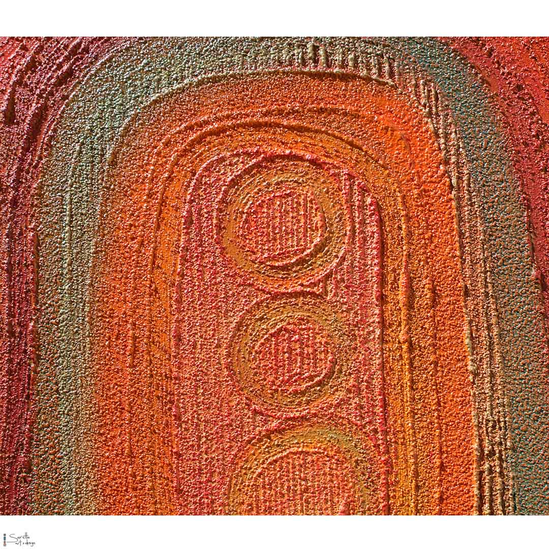 close up of Generations series 18 artwork by Saretta