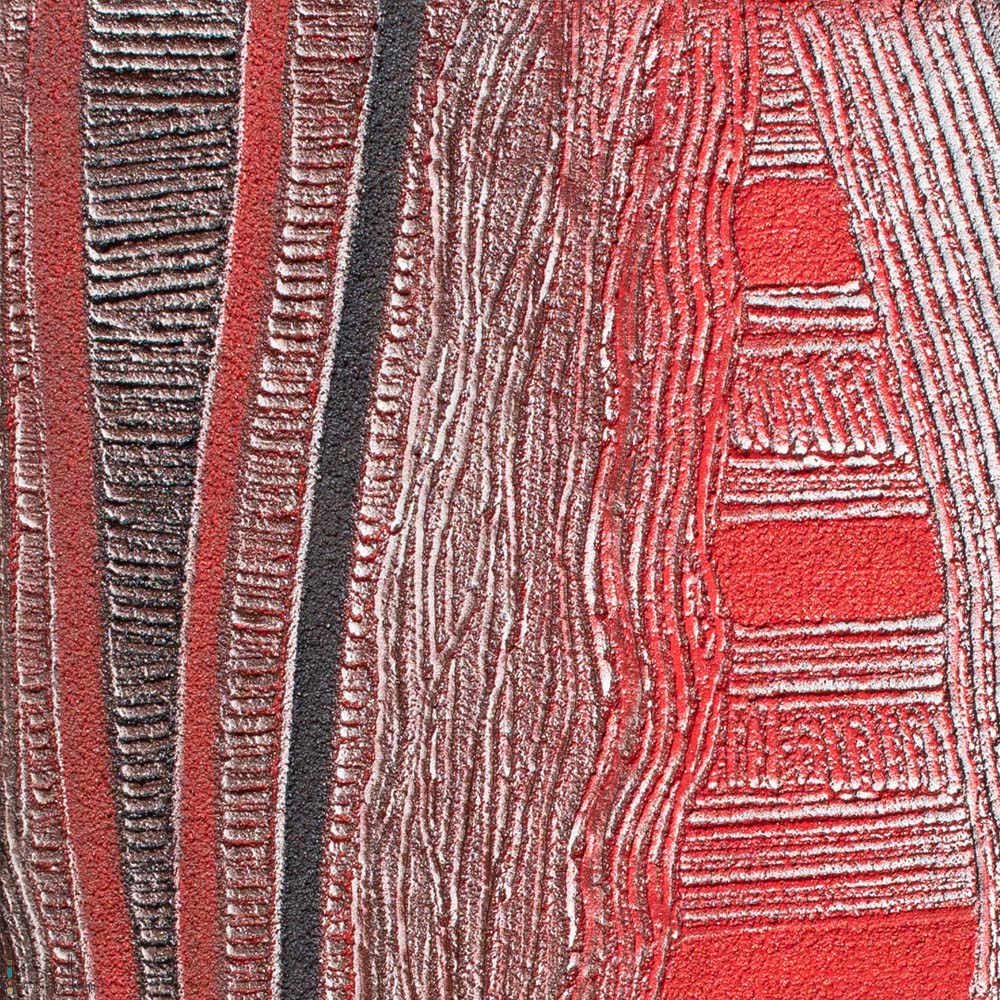 close up of Wolatiliko – Meet. Aboriginal artwork by Saretta