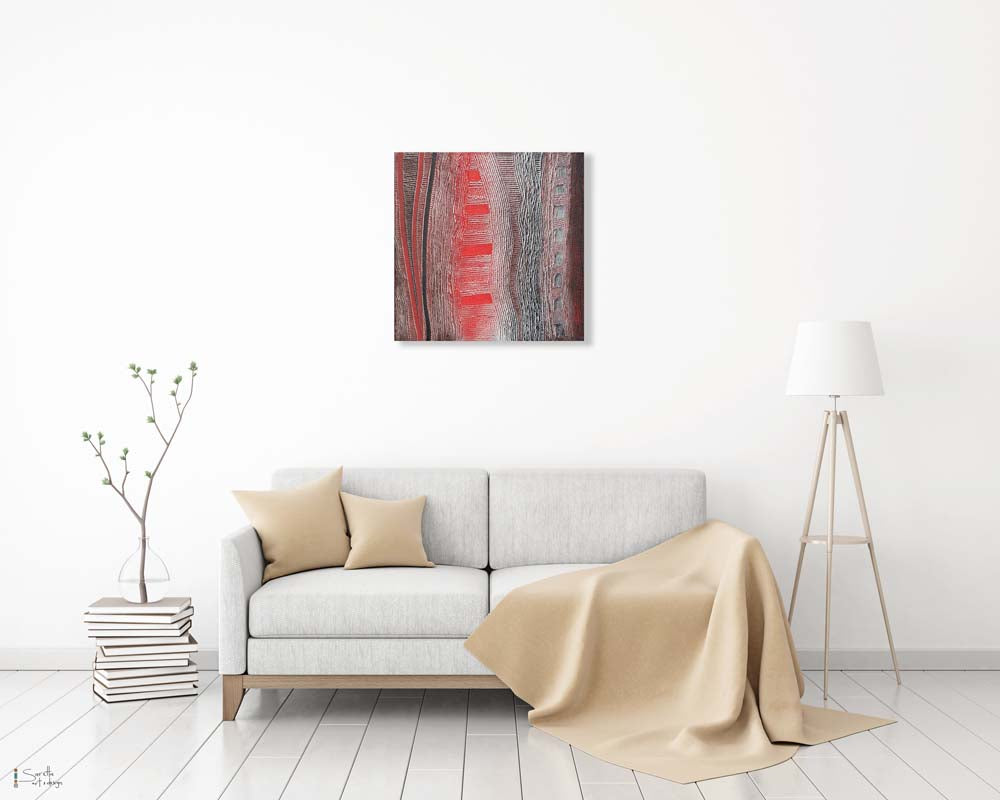 Wolatiliko – Meet. Aboriginal artwork by Saretta on a wall