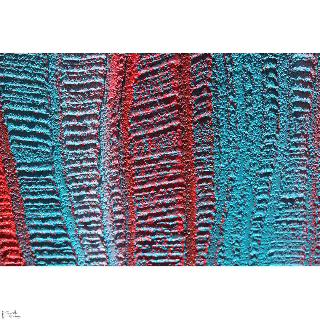 close up of Kinuring Parai - Wetlands Country 4 Aboriginal artwork by Saretta