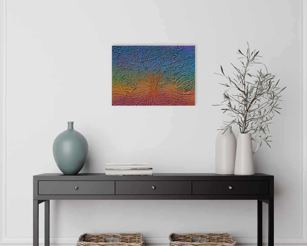 Malang Wakool - Together as one Original artwork by Saretta Fielding on wall