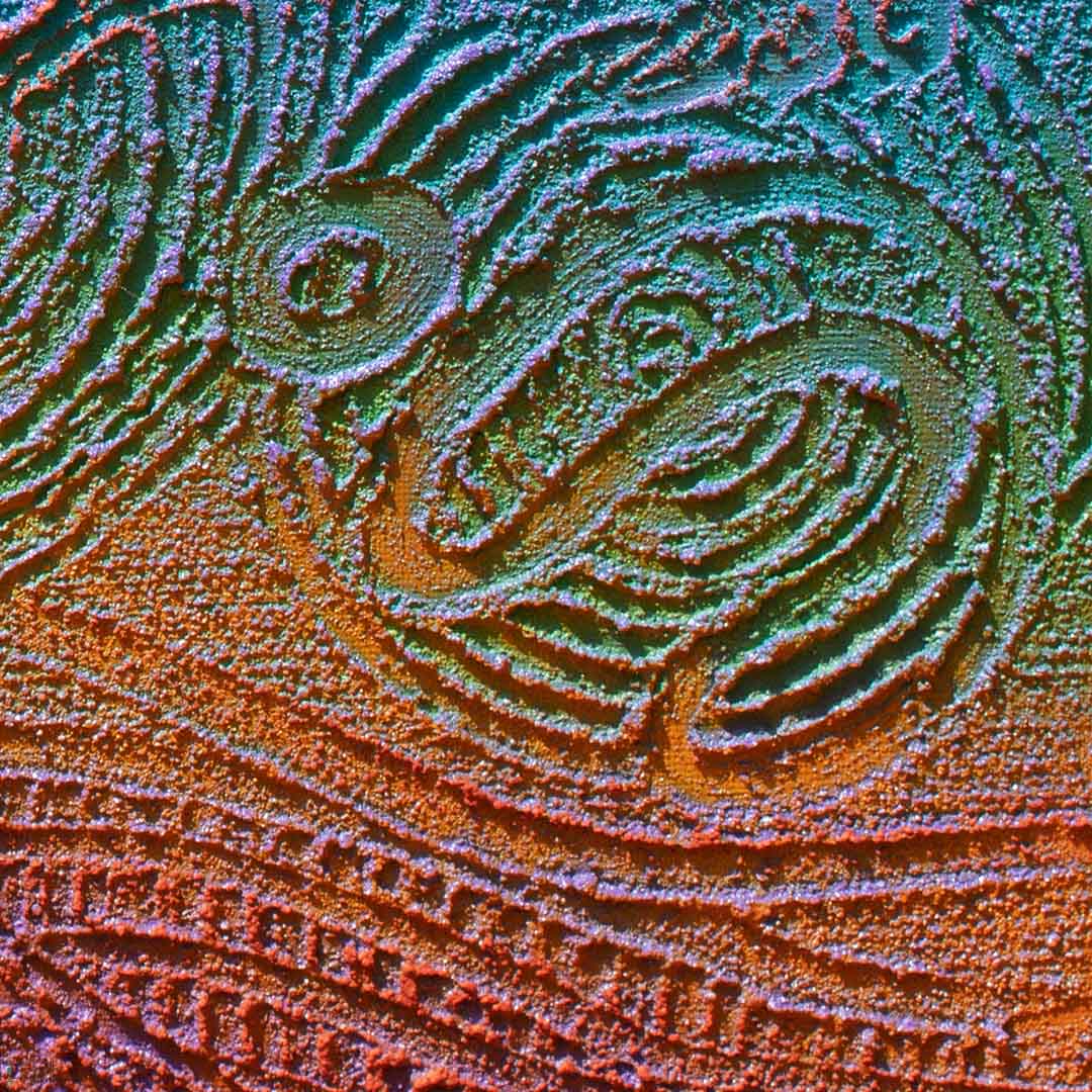 Close up of Malang Wakool - Together as one Original artwork by Saretta Fielding