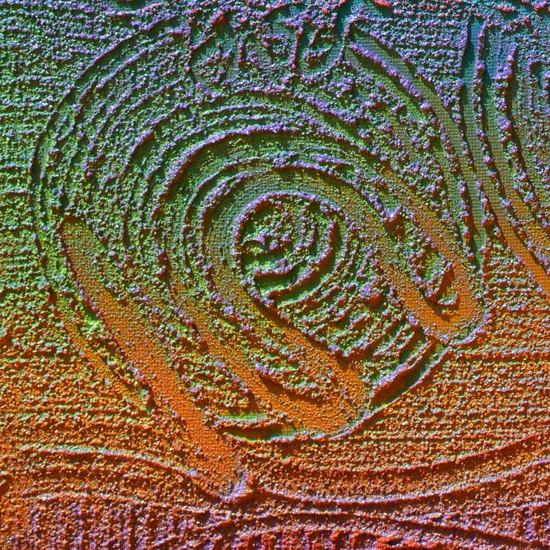 Close up of Malang Wakool - Together as one Original artwork by Saretta Fielding