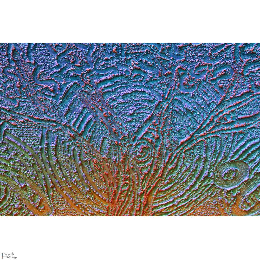 Close up of Malang Wakool - Together as one Original artwork by Saretta Fielding