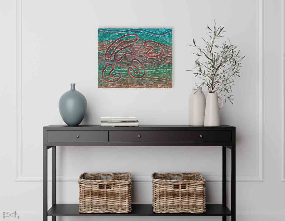 Ngoarokaleyn - Female Elder (teacher) series 2 - Saretta Art & Design