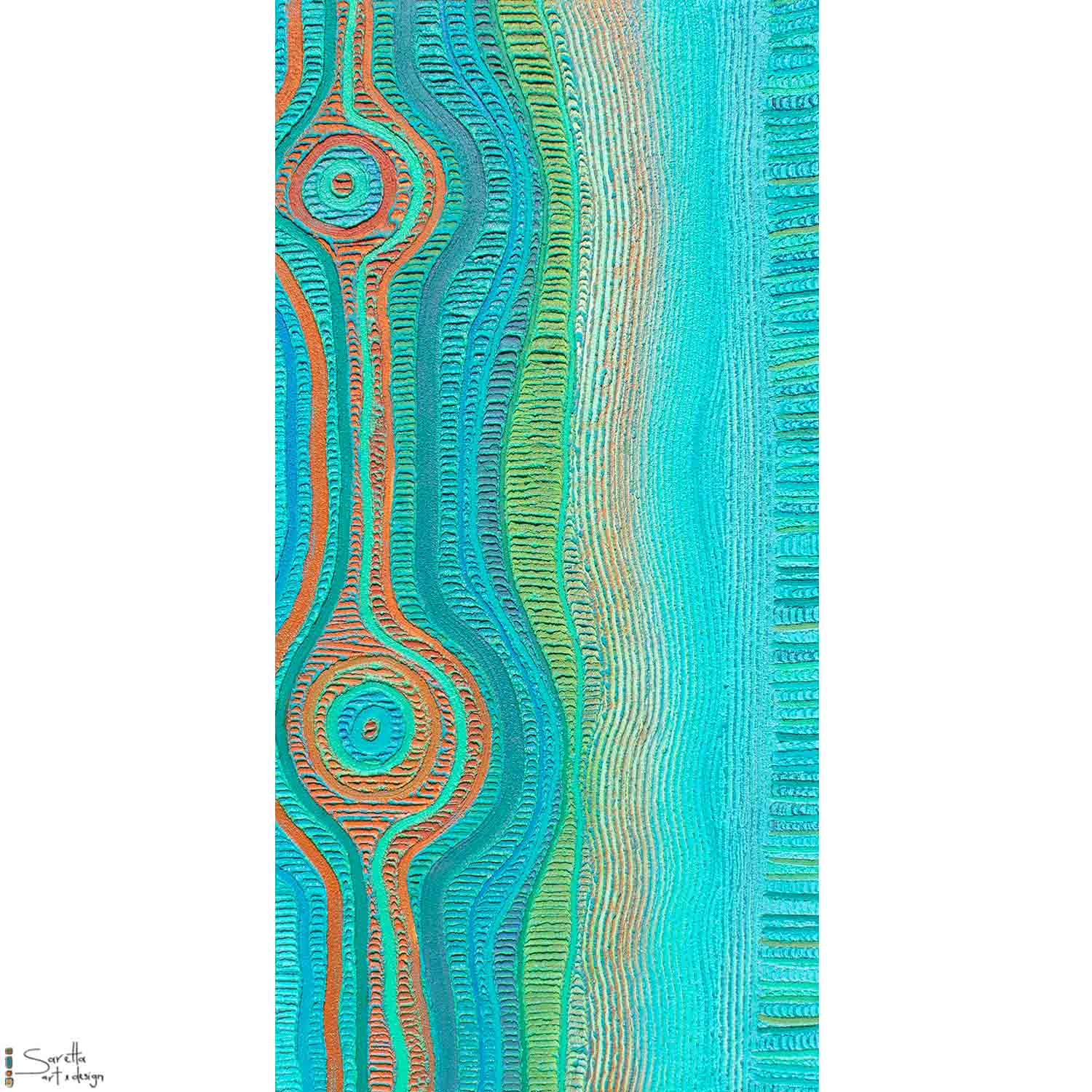 Kurang kokowin - Bush by the Water - Saretta Art & Design