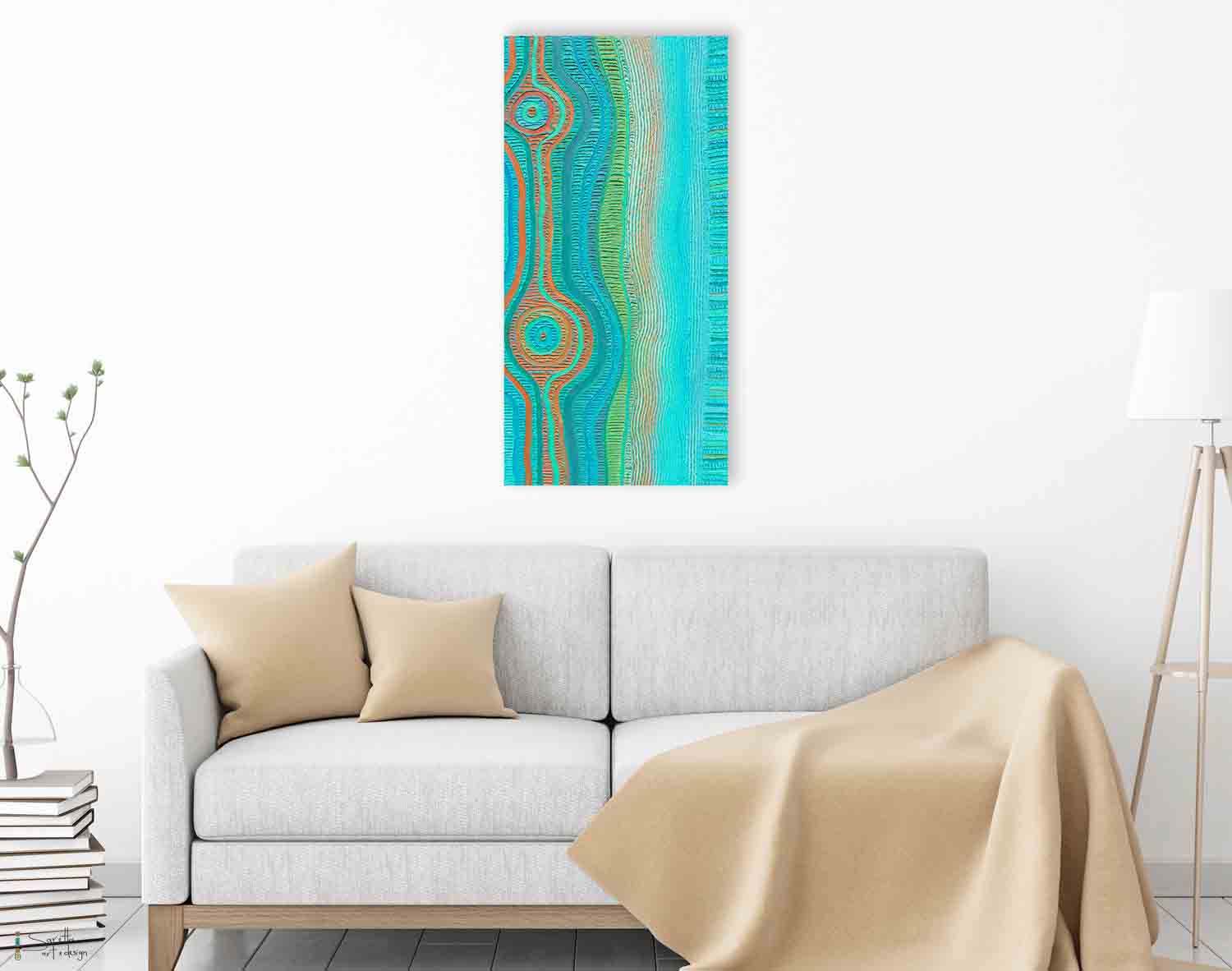Kurang kokowin - Bush by the Water - Saretta Art & Design