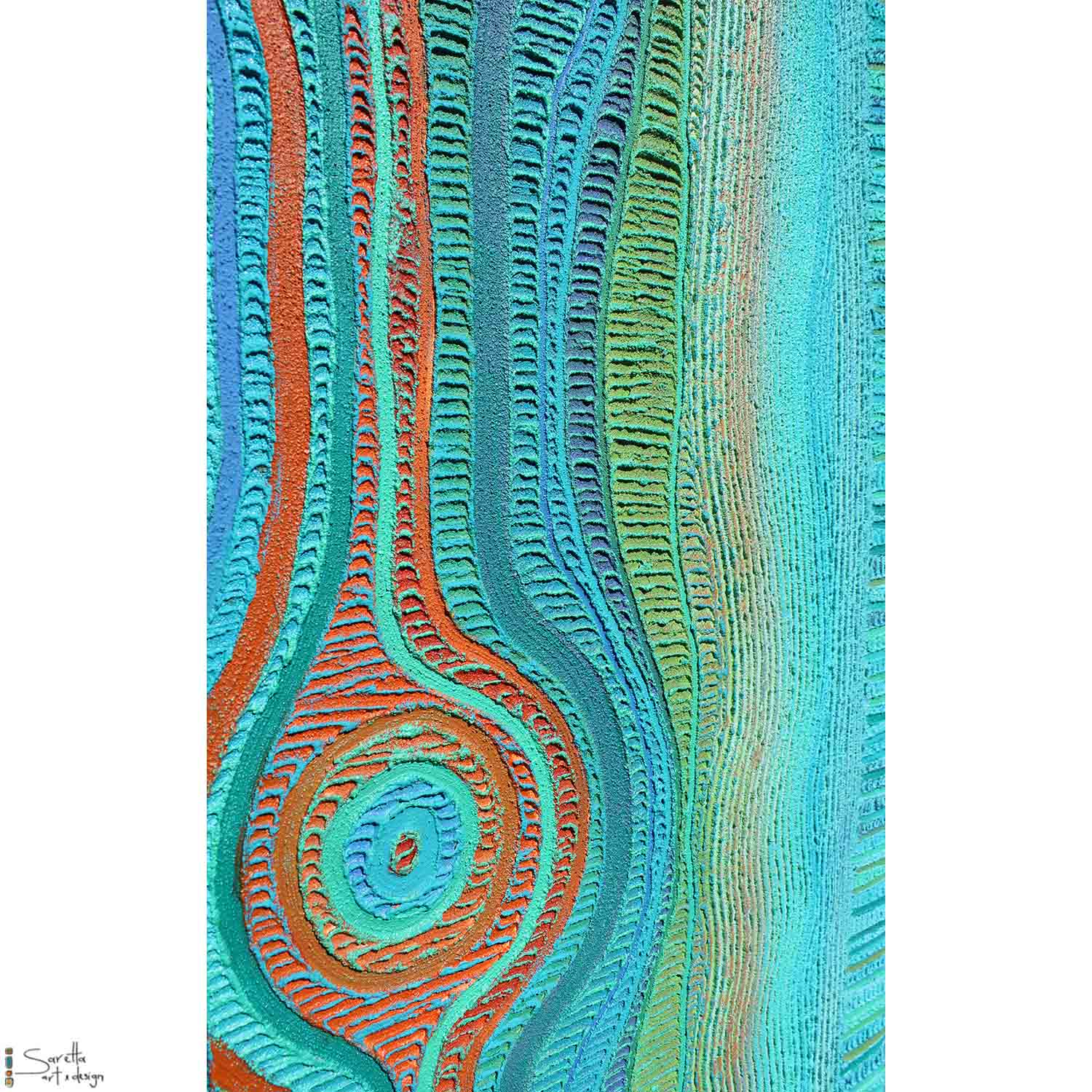 Kurang kokowin - Bush by the Water - Saretta Art & Design