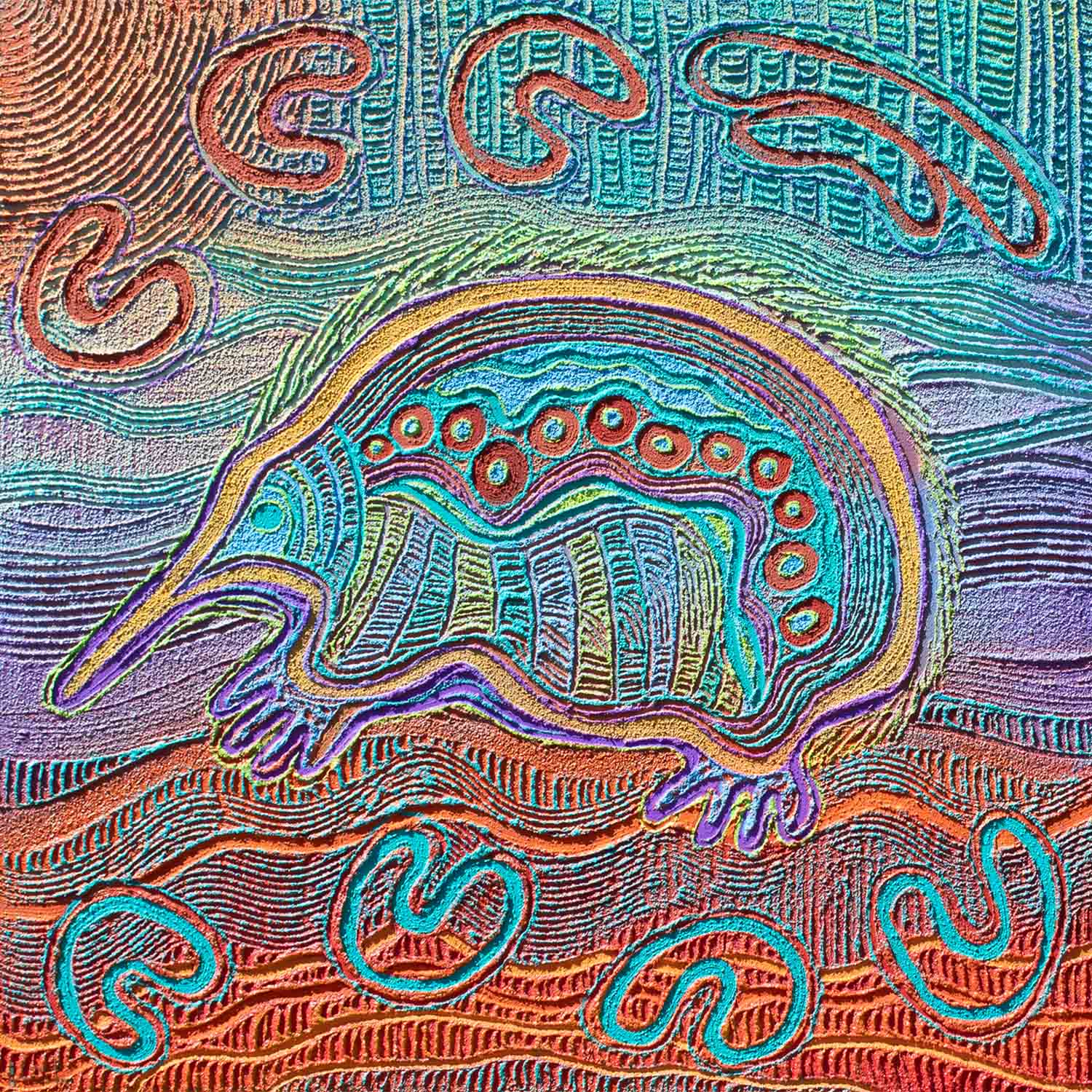 Maata Parai – Echidna on Country, Early Links - Saretta Art & Design