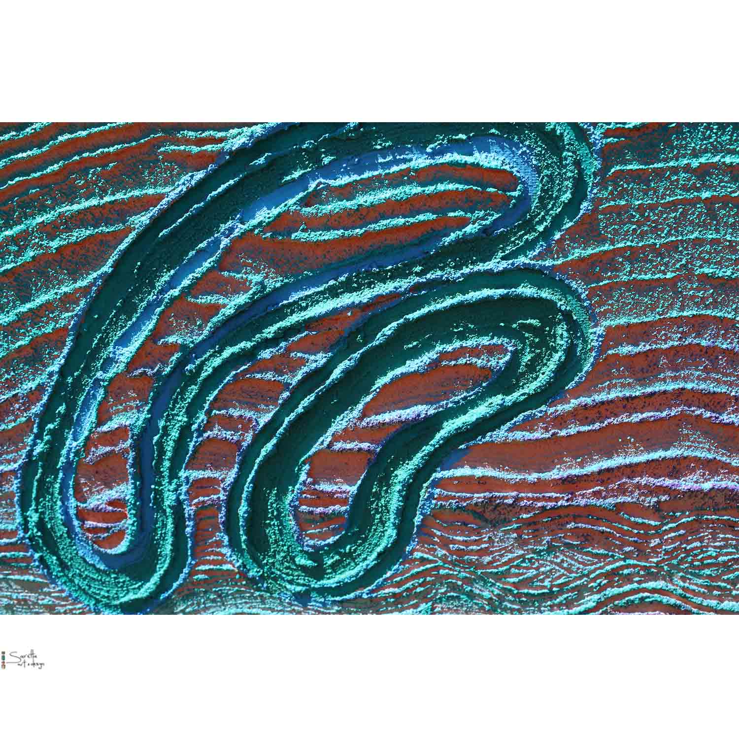 close up Ngarokal Yapung – Elder Pathway series 2 artwork by Saretta Fielding