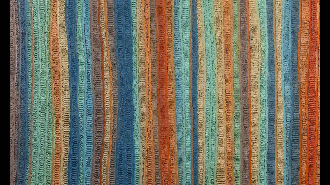 Canvas Print Bantimita – Message Stick series 3 - Saretta Art & Design