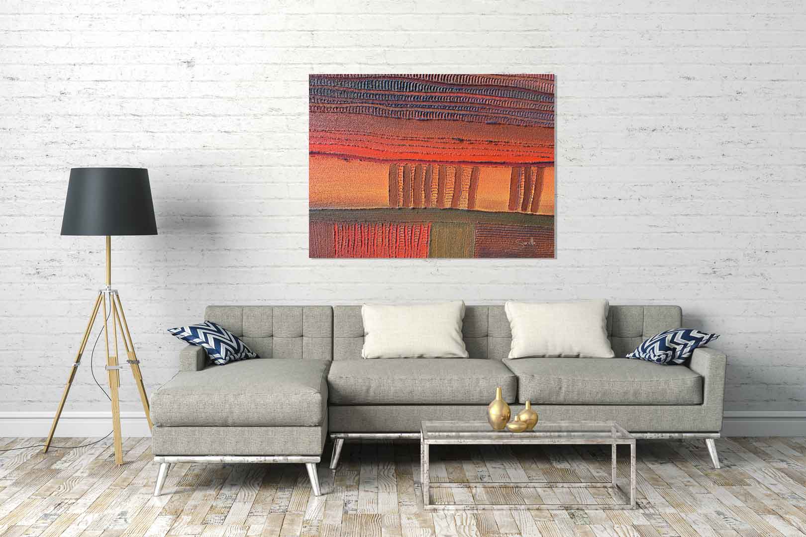Canvas Print - Borii Parai - Songlines Country - Saretta Art & Design