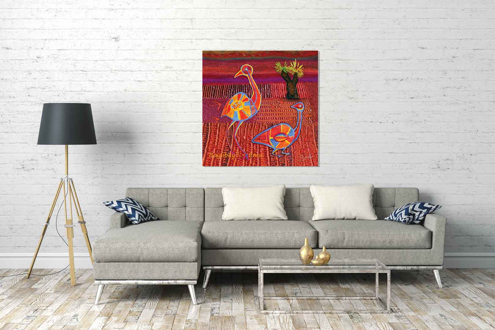 Canvas Print - Totem Bayiibayii Emu - Saretta Art & Design