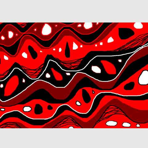 Framed Print Borii - Songlines