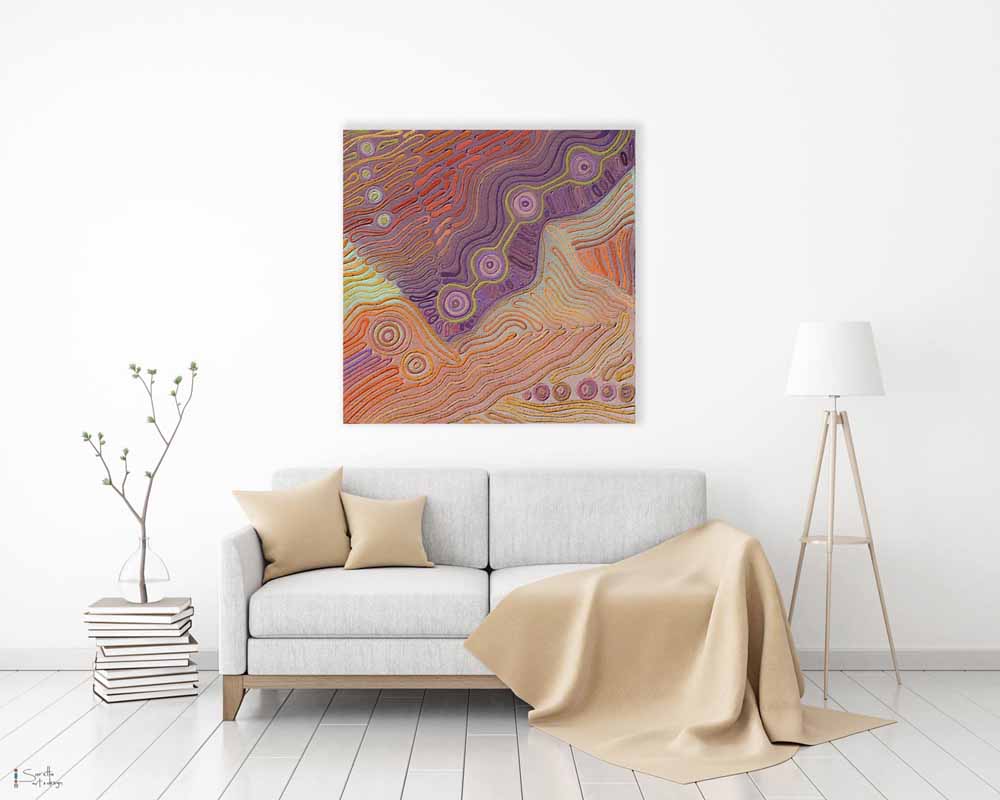 Bowangkaliko Malang – Rise Together Aboriginal artwork by Saretta on wall