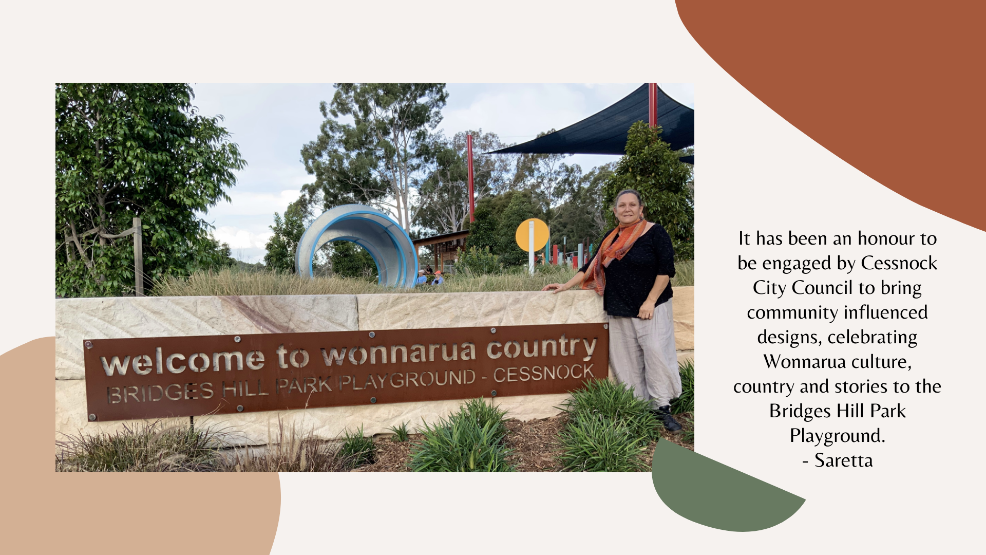 Bridges Hill Park Commission - Saretta Art & Design