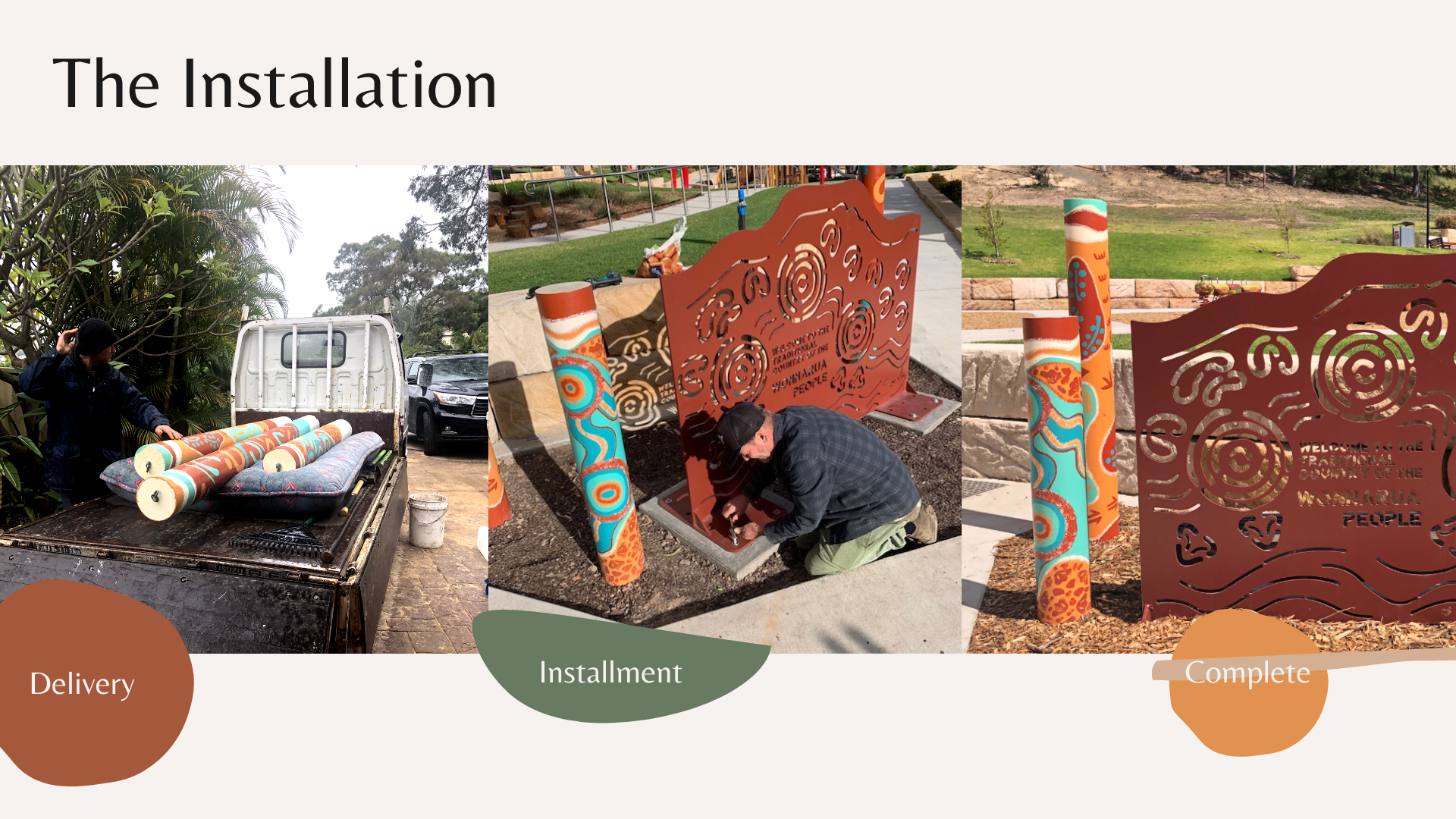 Bridges Hill Park Commission - Saretta Art & Design