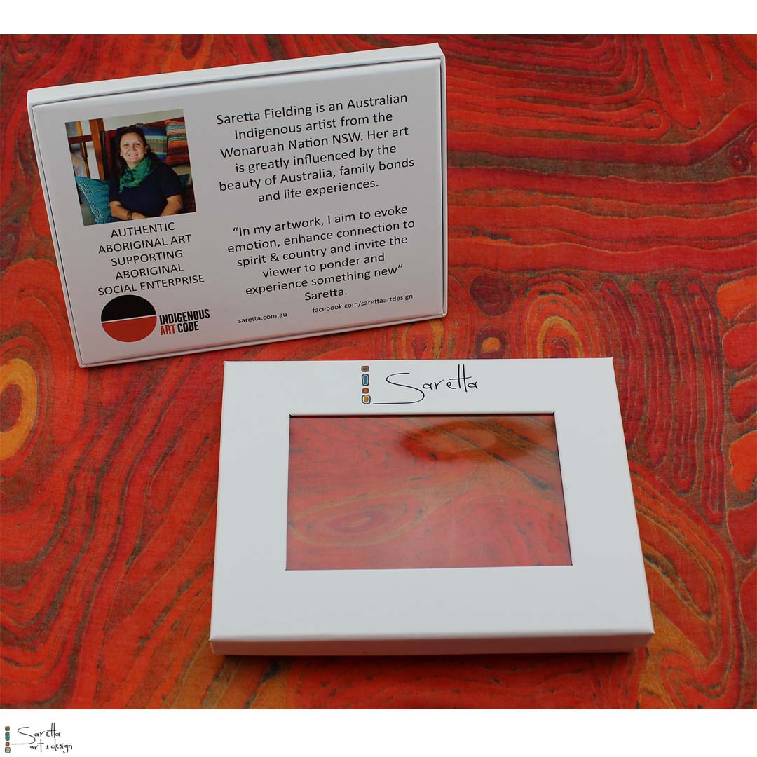 Corroboree Silk Scarf - Saretta Art & Design