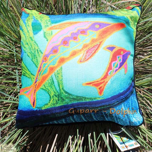 Cushion Cover - Totem Guparr Dolphin - Saretta Art & Design