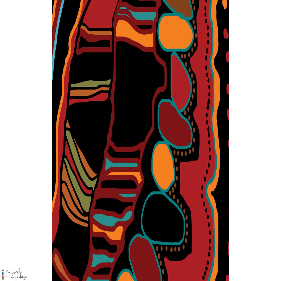 Table/Bed Runner - Dreamtime - Saretta Art & Design