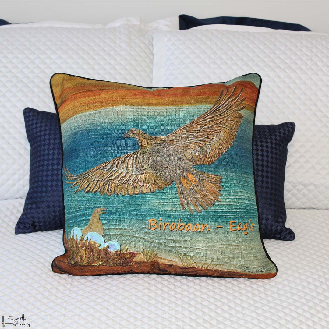 Cushion Cover - Totem Birabaan Eagle - Saretta Art & Design