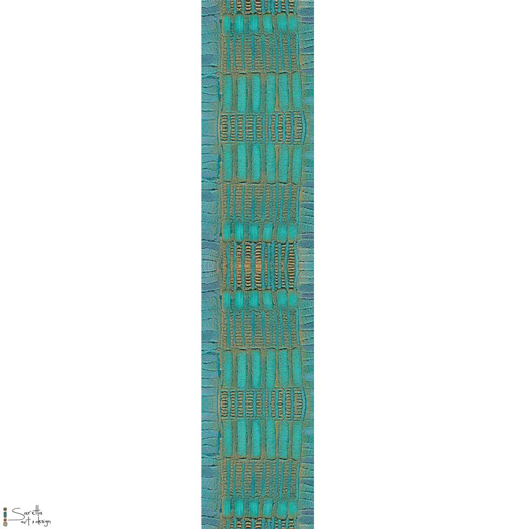 Table/Bed Runner - Kaling - Water - Saretta Art & Design