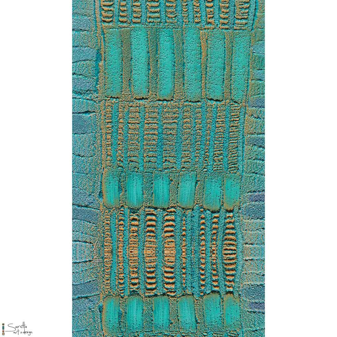 Table/Bed Runner - Kaling - Water - Saretta Art & Design