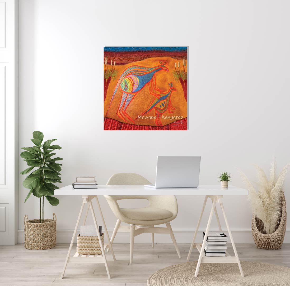 Canvas Print - Totem Mowane Kangaroo - Saretta Art & Design