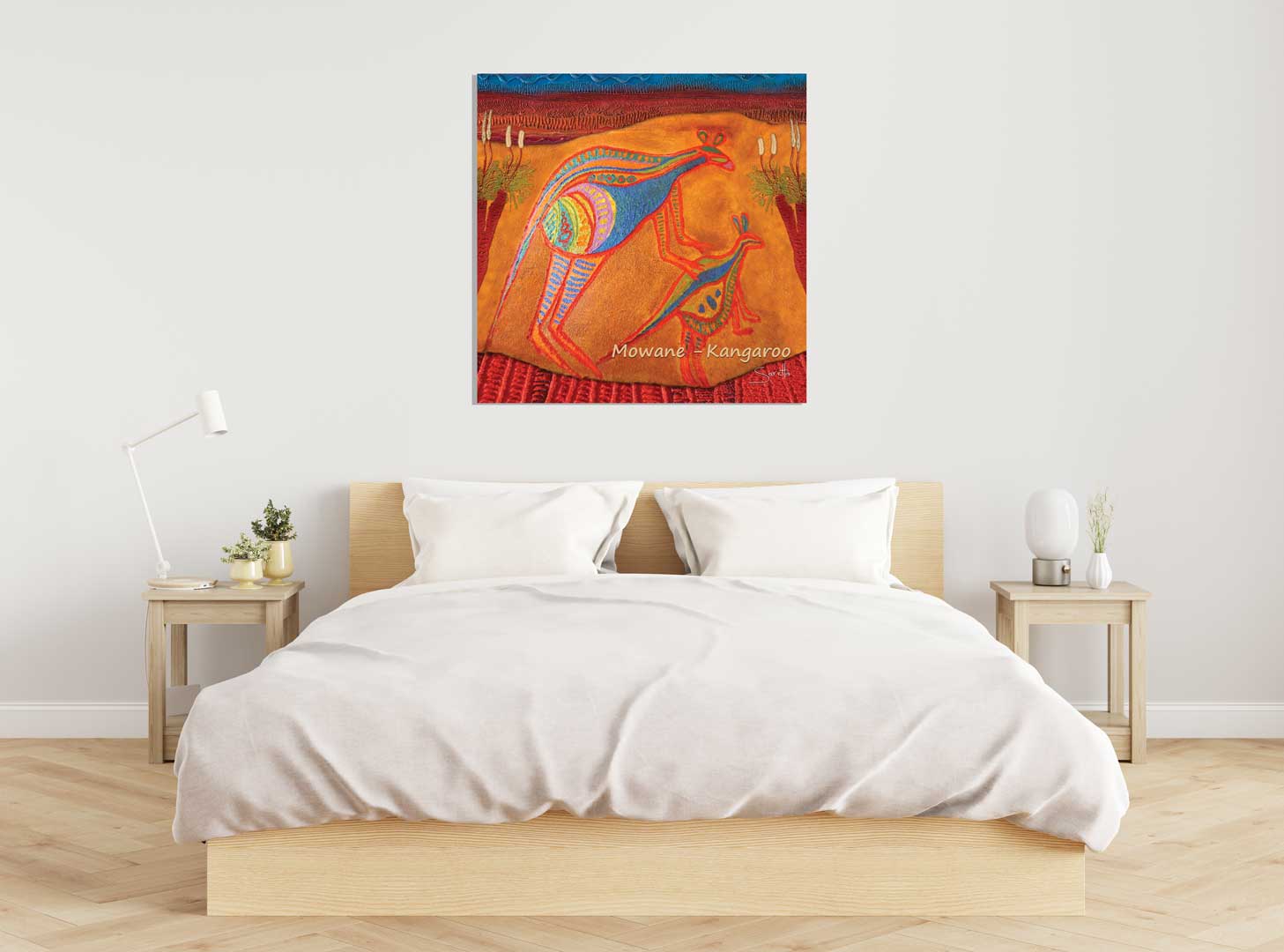 Canvas Print - Totem Mowane Kangaroo - Saretta Art & Design