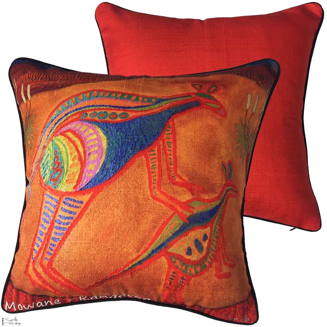 Cushion Cover - Totem Mowane Kangaroo - Saretta Art & Design