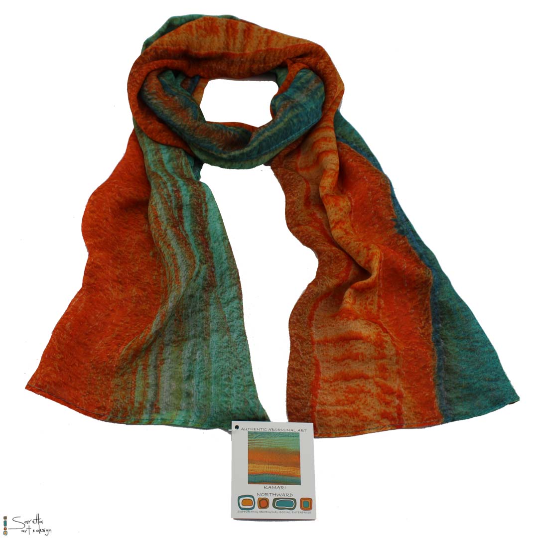 Kamari Silk Scarf - Saretta Art & Design