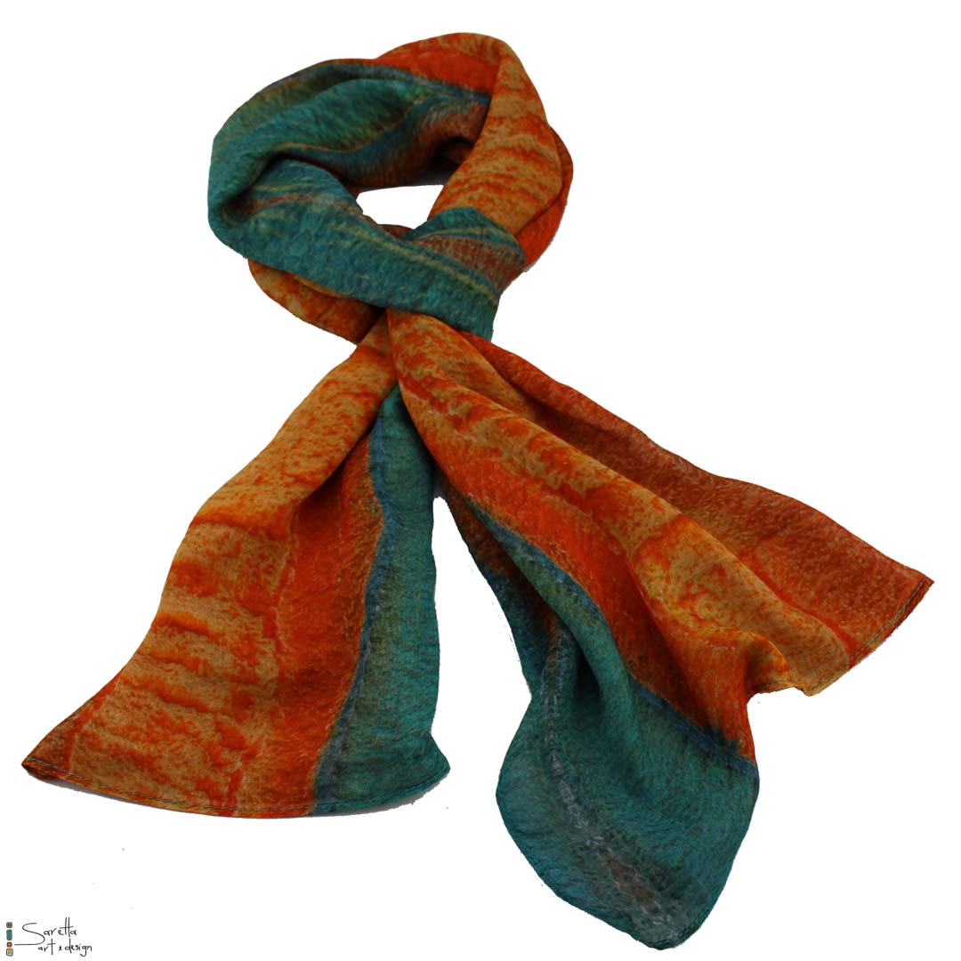 Kamari Silk Scarf - Saretta Art & Design