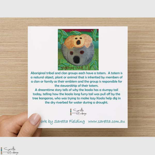 Greeting Card - Kowalowain Koala - Saretta Art & Design